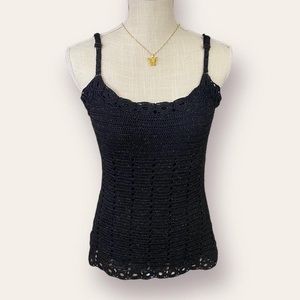 ✨🍒 90s / y2k Milkmaid Crochet Cami 🍒✨